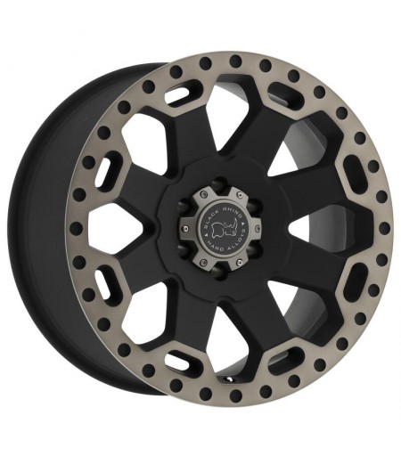Llanta Black Rhino Warlord  MATTE BLACK W/MACHINE DA 17x9 6x135/12