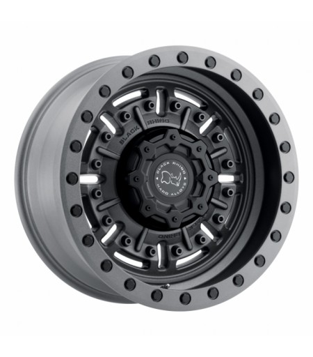 Llanta Black Rhino Abrams TEXTURED MATTE GUNMETAL 17x9.5 5x127/-18