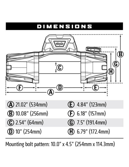 WINCHE VR EVO 10-S Piola Sintética WARN
