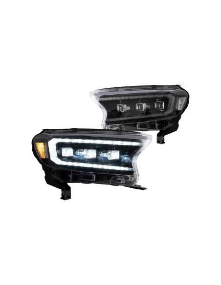 MP Opticos delanteros 3 led Ford Ranger T7/T8 2016-2022