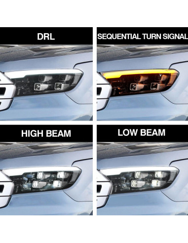 MP Opticos delanteros 4 led Ford Ranger T7/T8...