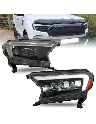 Opticos delanteros 3 led Ford Ranger T7/T8...