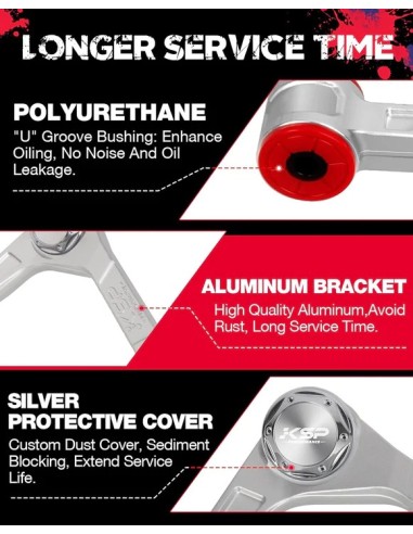 Bandejas superiores Reforzadas 2-4" Ford F150...