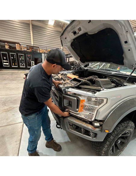 Instalación máscara estilo raptor F150 c/cámara