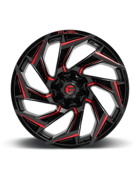Llanta Fuel Reaction GLOSS BLACK RED TINT 17X9 6X139.7/135/-12