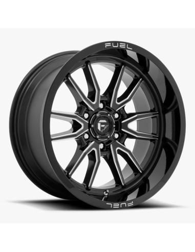 Llanta Fuel Clash Gloss Black Milled 17x9...