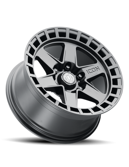 Llanta Raider SATIN BLACK 17x8.5 6x139/0 ICON ALLOYS