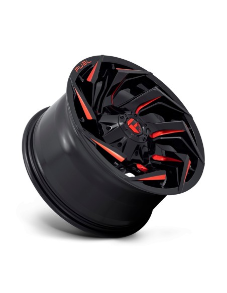 Llanta Fuel Reaction GLOSS BLACK RED TINT 20x10 6X139.7/135/-18