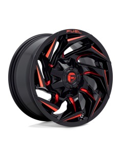 Llanta Fuel Reaction GLOSS BLACK RED TINT 20x9 6X139.7/135/1