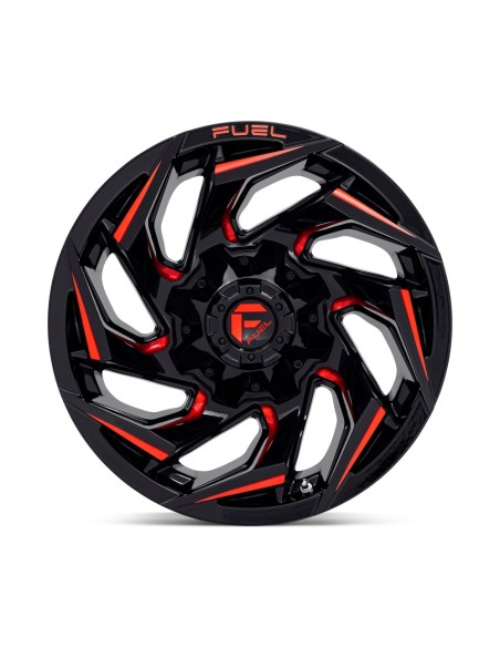 Llanta Fuel Reaction GLOSS BLACK RED TINT 20x9 6X139.7/135/1