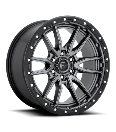 Llanta Fuel Rebel Gunmetal Black Lip 17X9 6X139.7/-12