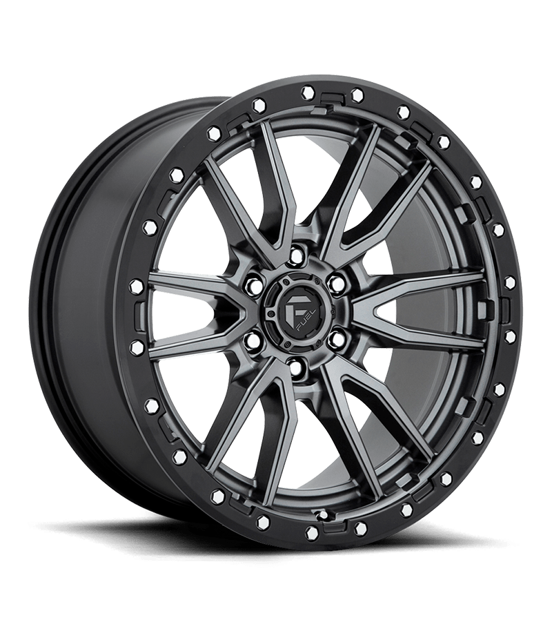 Llanta Fuel Rebel Gunmetal Black Lip 17X9...