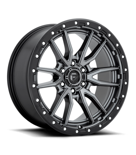 Llanta Fuel Rebel Gunmetal Black Lip 17X9 6X139.7/-12