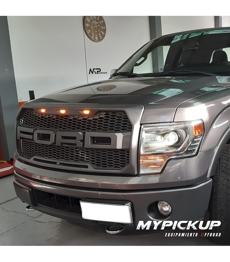MÁSCARA RAPTOR STYLE GRIS FORD F150 2009-2014 MP