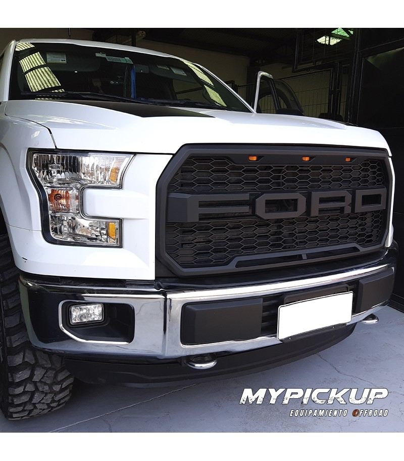 MÁSCARA RAPTOR STYLE NEGRO FORD F150 2015-2017 MP
