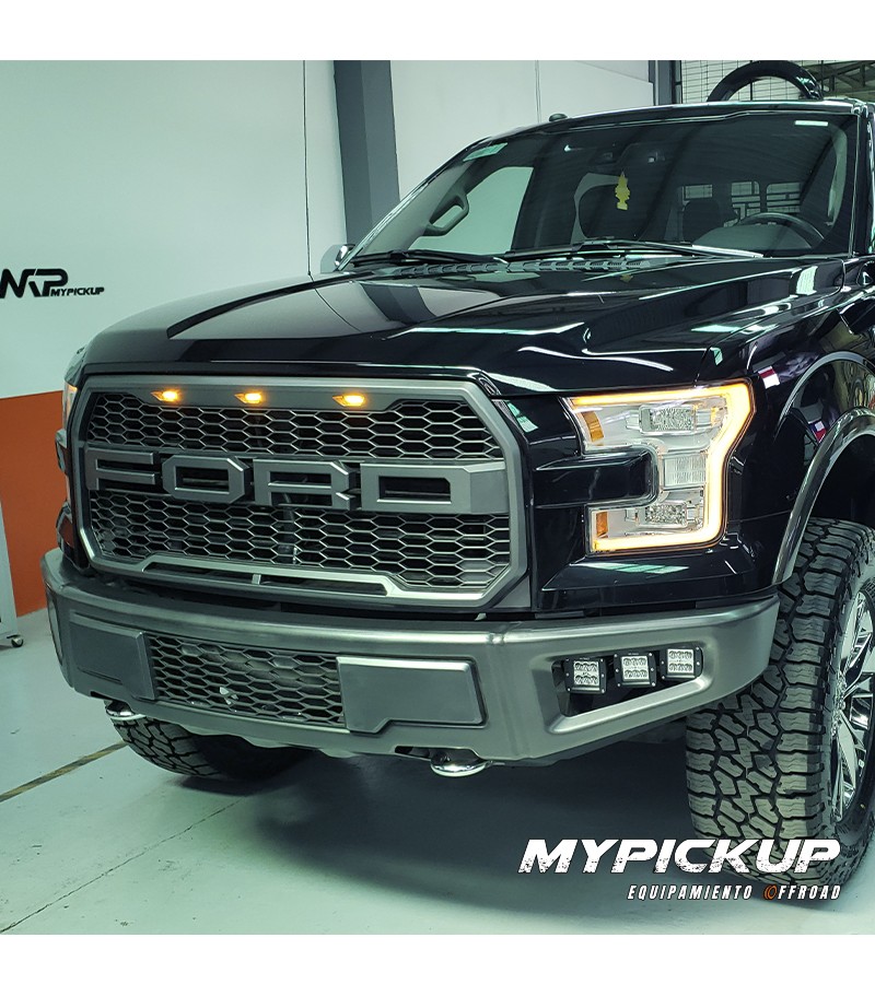 MÁSCARA RAPTOR STYLE GRIS FORD F150 2015-2017 MP