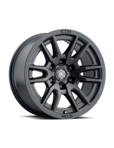 Llanta Vector 6 Satin Black 17x8.5 6X135/6 ICON ALLOYS