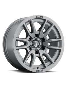 Llanta Vector 6 TITANIUM 17x8.5 6X139/0 ICON ALLOYS