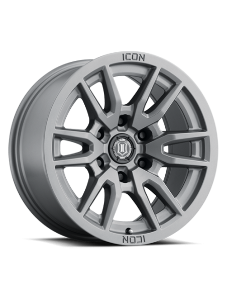 Llanta Vector 6 TITANIUM 17x8.5 6X139/0 ICON ALLOYS