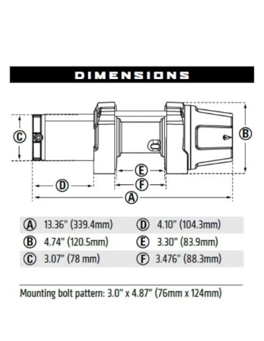 Winche VRX 35 Cable de Acero  WARN