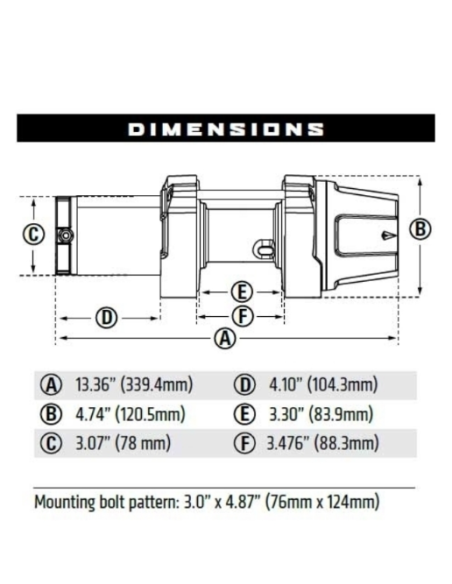 Winche VRX 35 Cable de Acero  WARN