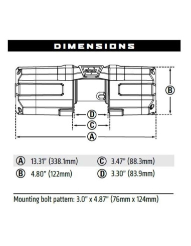 Winche Axon 35 Cable Metálico  WARN