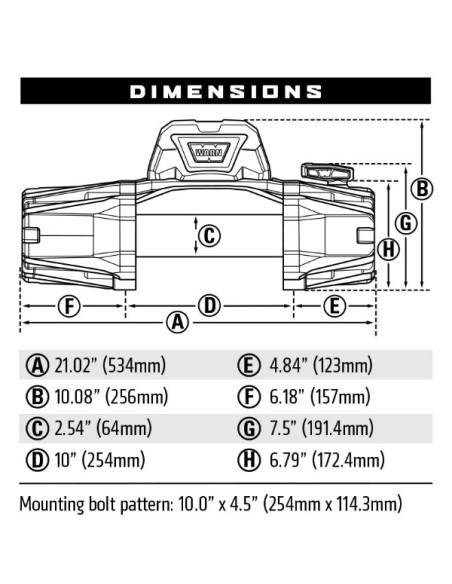 Winche VR EVO 12-S Piola Sintética WARN
