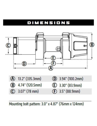 Winche VRX 25 Cable de Acero  WARN