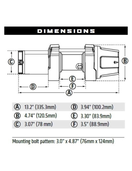 Winche VRX 25 Cable de Acero  WARN