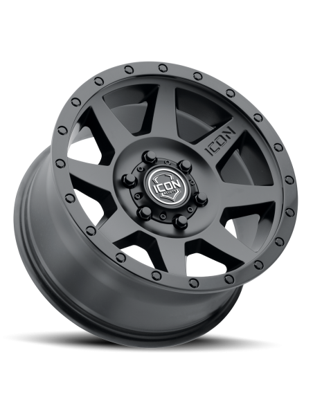 Llanta Rebound DBL Black 17x8.5 6x139/0 ICON ALLOYS