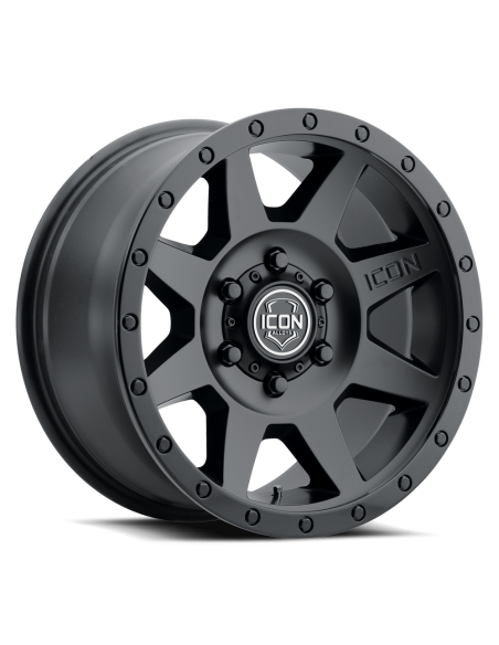 Llanta Rebound DBL Black 17x8.5 6x139/0 ICON ALLOYS