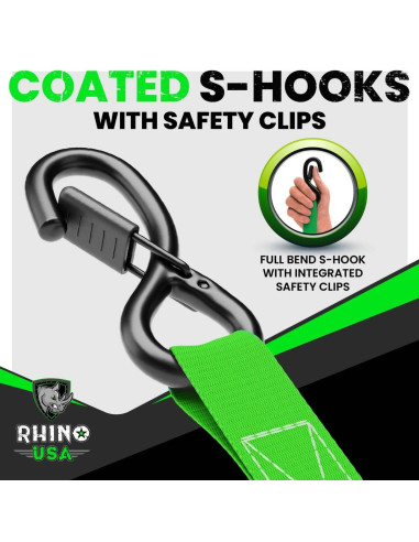 Pack x 4 Correas de Amarre 2,5 cm x 457 cm con...