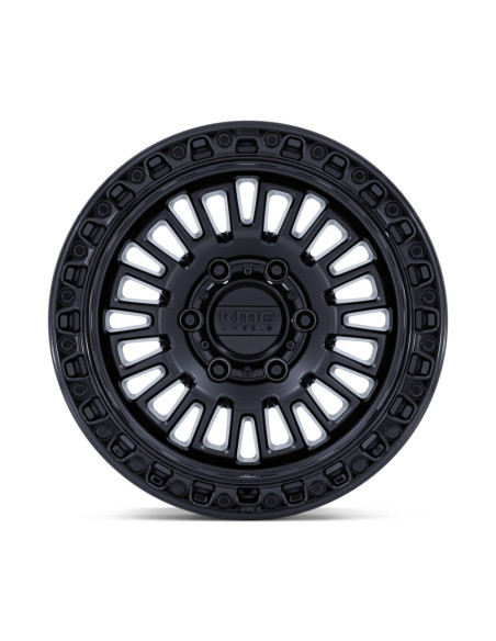 Llanta KMC KM554 AZTEC Matte Black W/Gloss 17×8.5 6x139/00