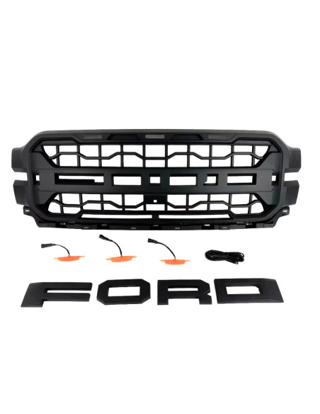 MÁSCARA RAPTOR STYLE NEGRO FORD F150 PLT 2024+ MP