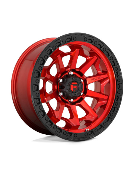 Llanta Fuel Covert Candy Red Black Bead Ring  17x9 6X139/-12