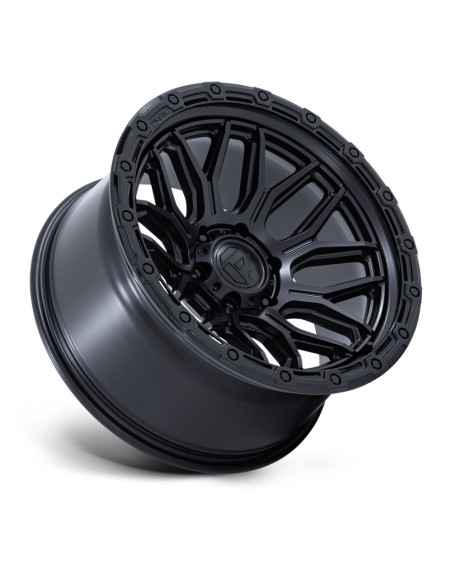 Llanta Fuel Surge Matte Black W/Gloss Black Lip 17x9 6x139/-12