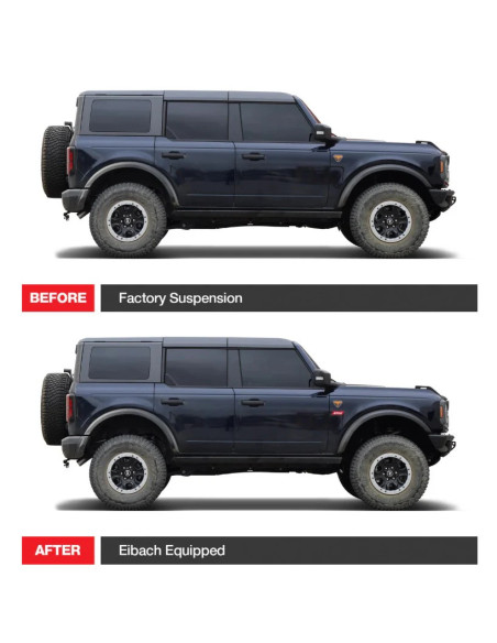 KIT ESPIRALES DELANTEROS Y TRASEROS FORD BRONCO WT 2021+ EIBACH