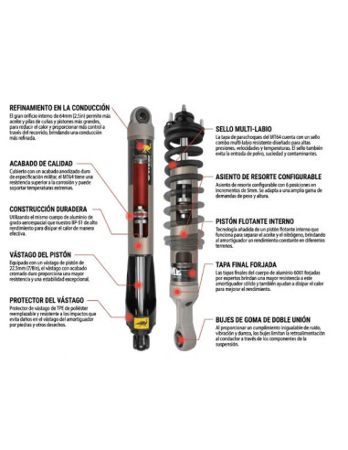 Kit de supensión MT64  Toyota Prado 250 2025+ OME