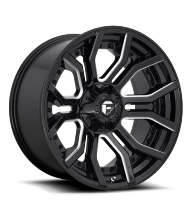 Llanta Fuel Rage GLOSS BLACK MILLED 20X10 6x139.7/135/-18