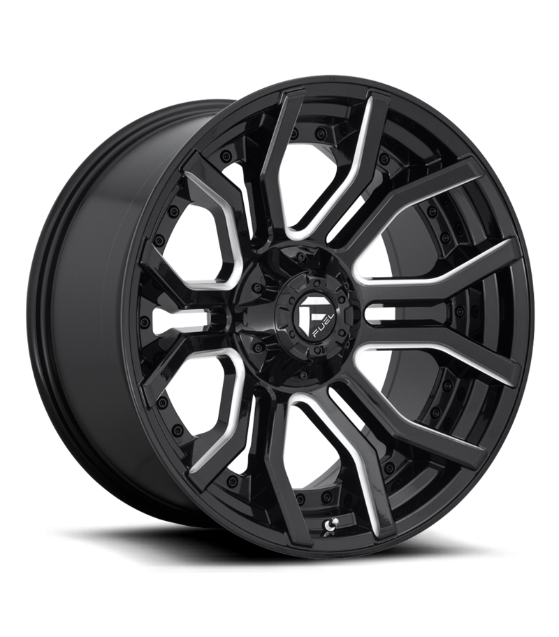 Llanta Fuel Rage GLOSS BLACK MILLED 20X10...