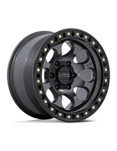 Llanta KMC KM550 Riot Anthracite w/satin black...