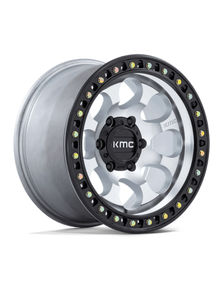Llanta KMC KM550 Riot Machined w/satin black lip 17X8.5 6X139/10
