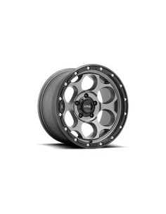 Llanta KMC KM541 dirty harry satin gray w/black lip...
